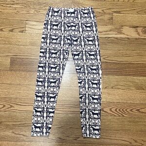Crewcuts Kids Leggings - Black and White Animal Print